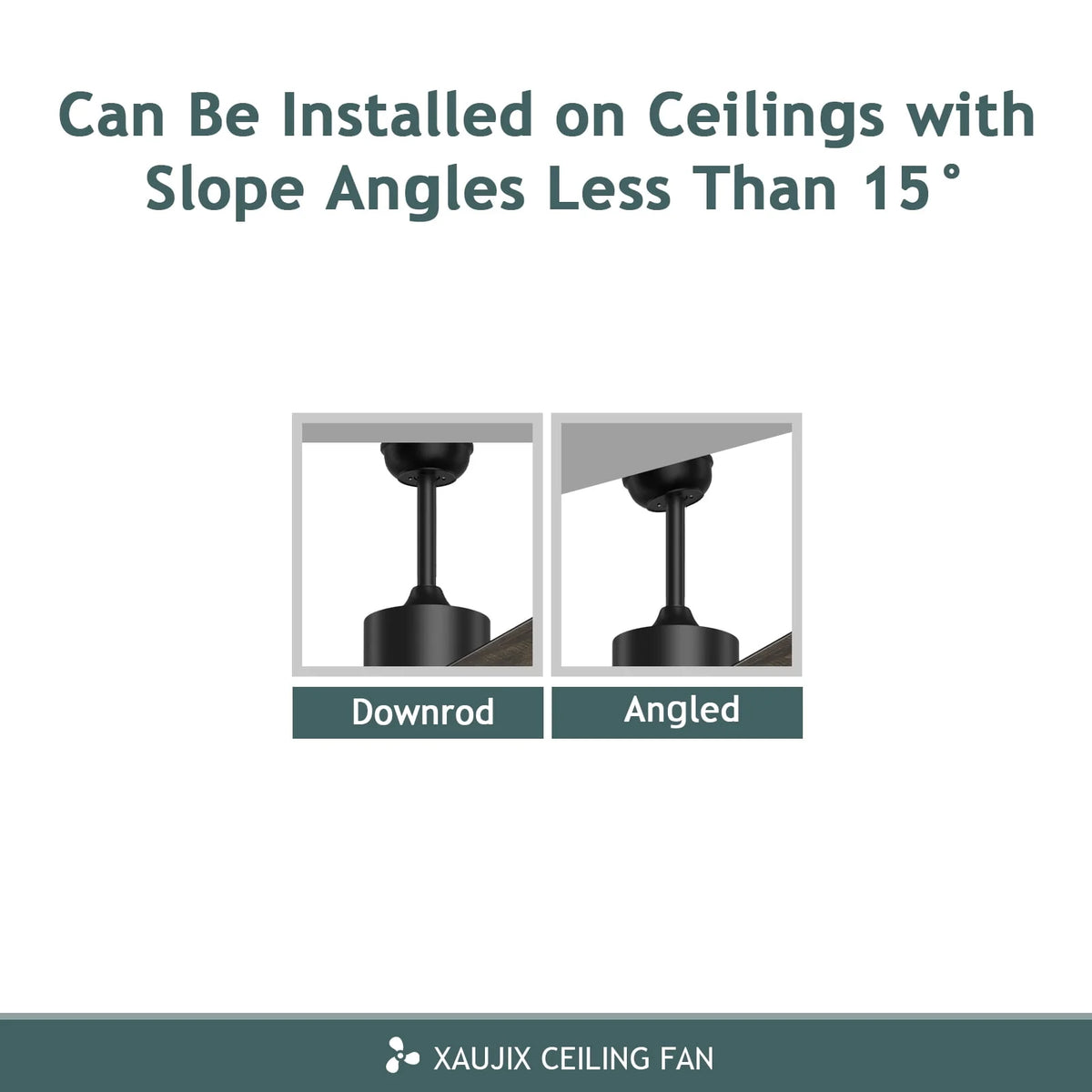 Ceiling Fan with Light and Remote Control, 52 '' 6-Speed Reversible 5 Wood Blades C25541