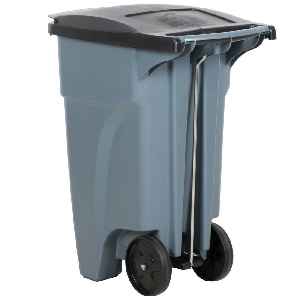 32 gal. HDPE Rectangular Trash Can L599277