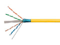 Cat6a Ethernet Bulk Cable 500ft Yellow Solid 23AWG H241468