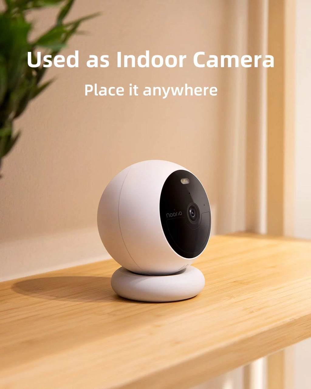 Wireless Outdoor Security Camera 1080p Battery Powered Color Night Vision J1434