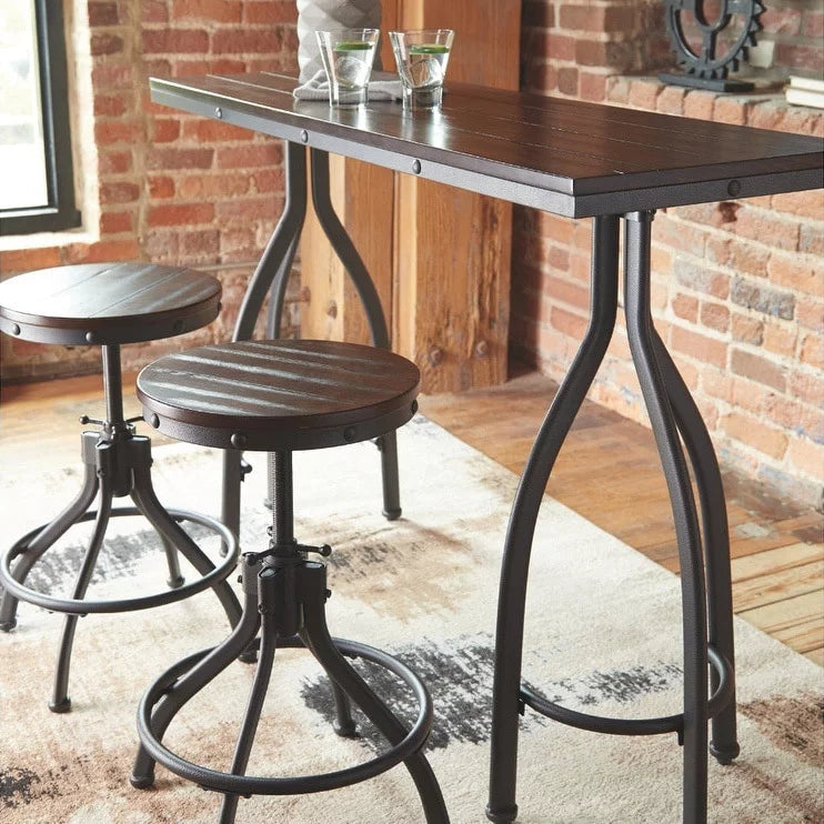 Counter Height Table and Bar Stools 3-piece Set X7750