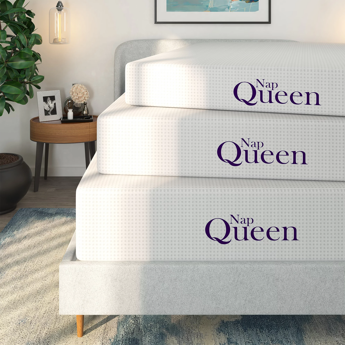 Twin 8" Charcoal Memory Foam Mattress V733841