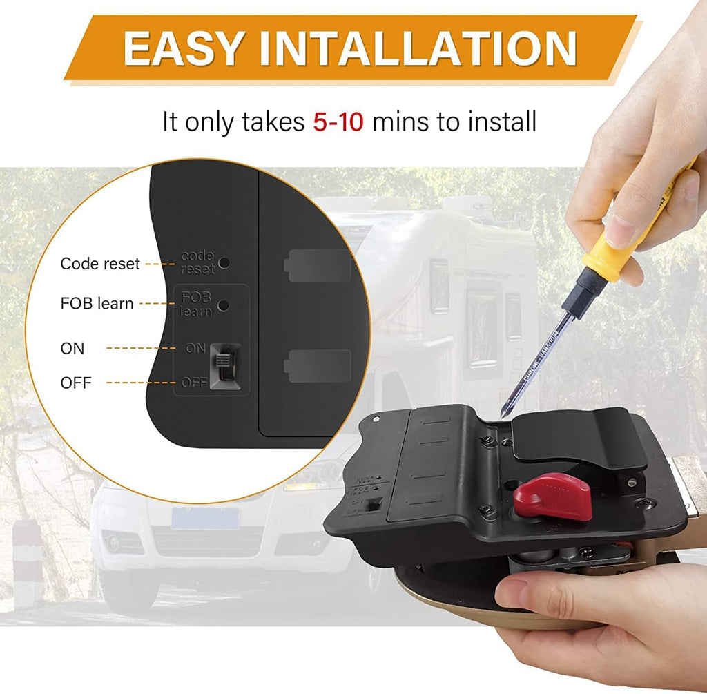 Waterproof RV Door Lock with Backlit Keypad N878