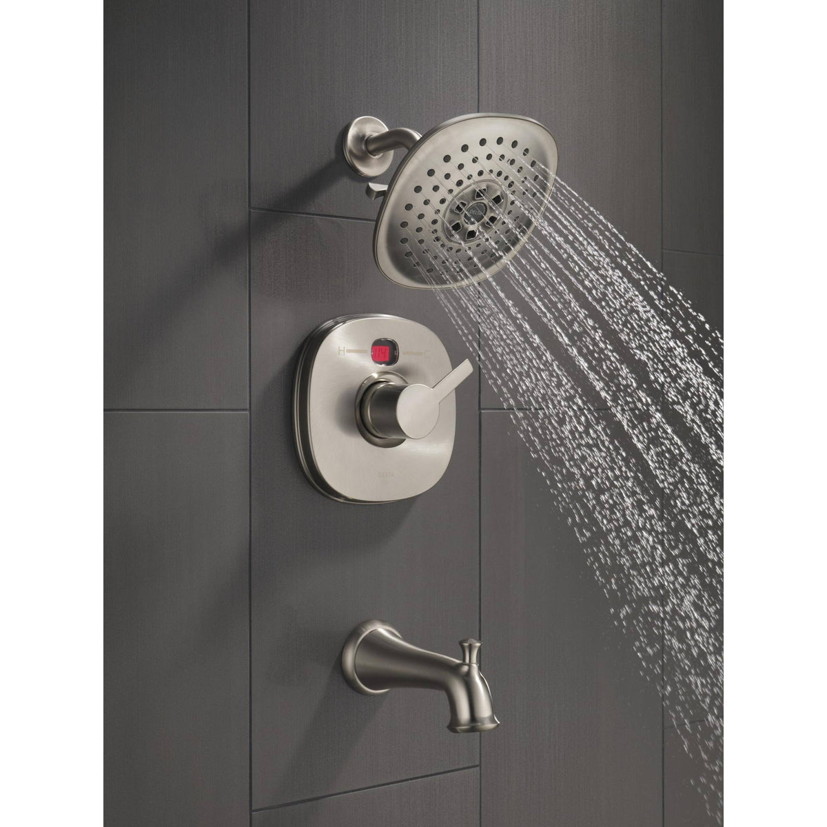 Champagne Bronze 3-Setting Raincan Shower Head V286648