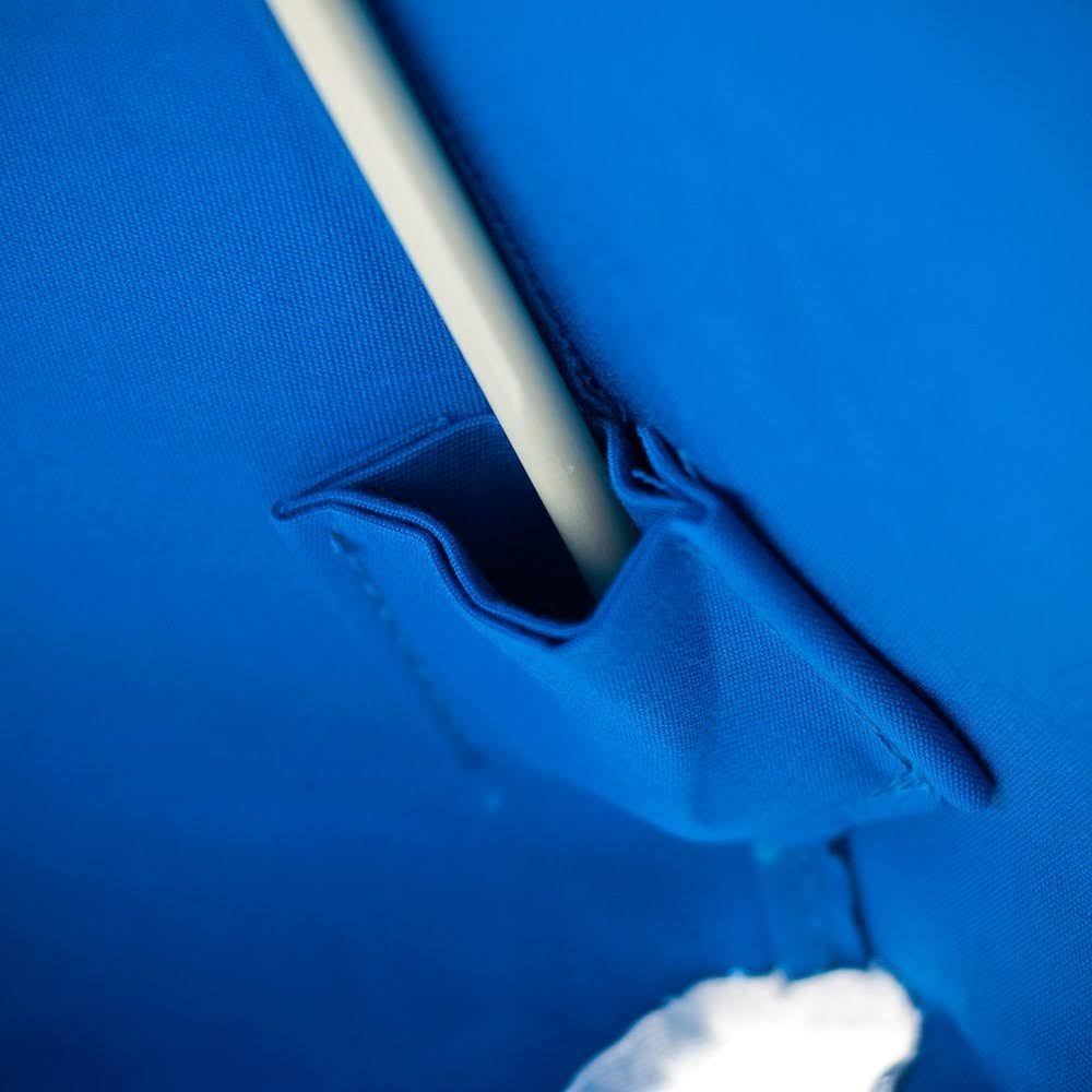 7.5 ft. Fiberglass Beach Umbrella with Ashwood Pole, Olefin Fabric, Carry Bag, Air Vent, Green Y58014