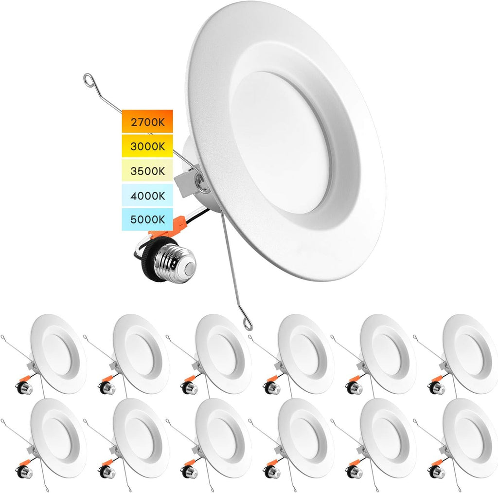 5/6 Inch LED Recessed Retrofit Downlight, 12 Pack N17469