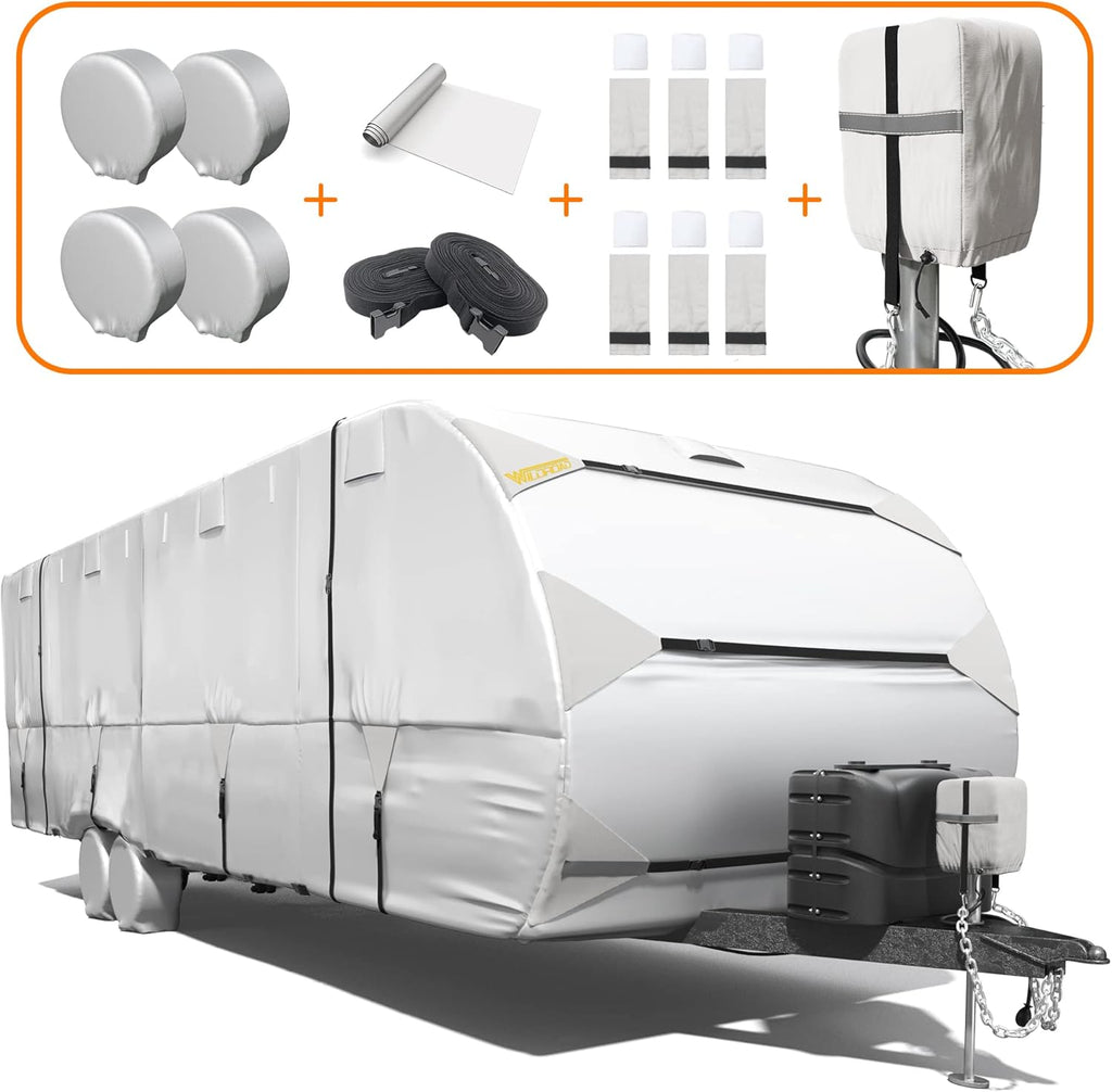 300D Anti-Tear Waterproof Windproof Anti-UV RV Trailer Cover B268155