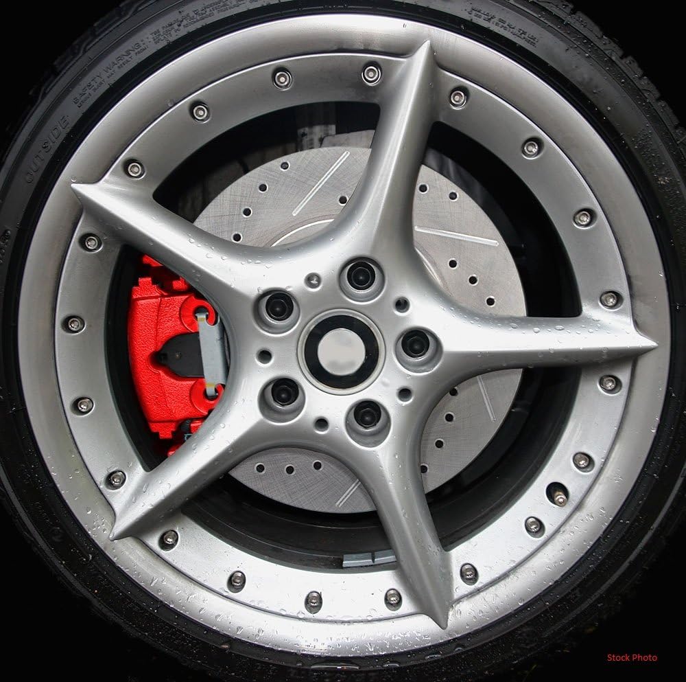 Red Coated Caliper Pair with Hardware Brake Kit J257