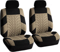 Beige Universal Fit Seat Covers Front Set C971
