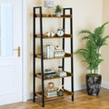 Adjustable Wood and Metal Bookshelf C2066