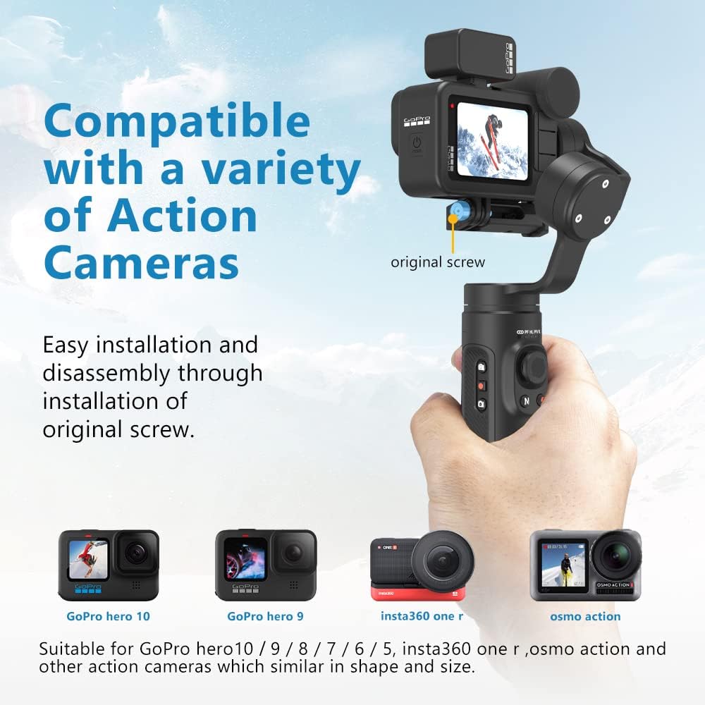 Handheld 3-Axis Gimbal Stabilizer with Tripod W7476