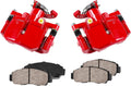 Red Powder Coated Calipers Ceramic Brake Pads C878285