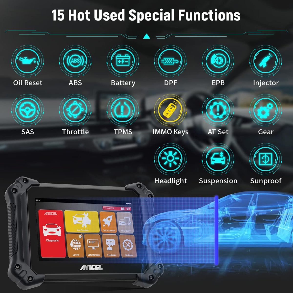 OBD2 All System Car Diagnostic Scanner Q893410