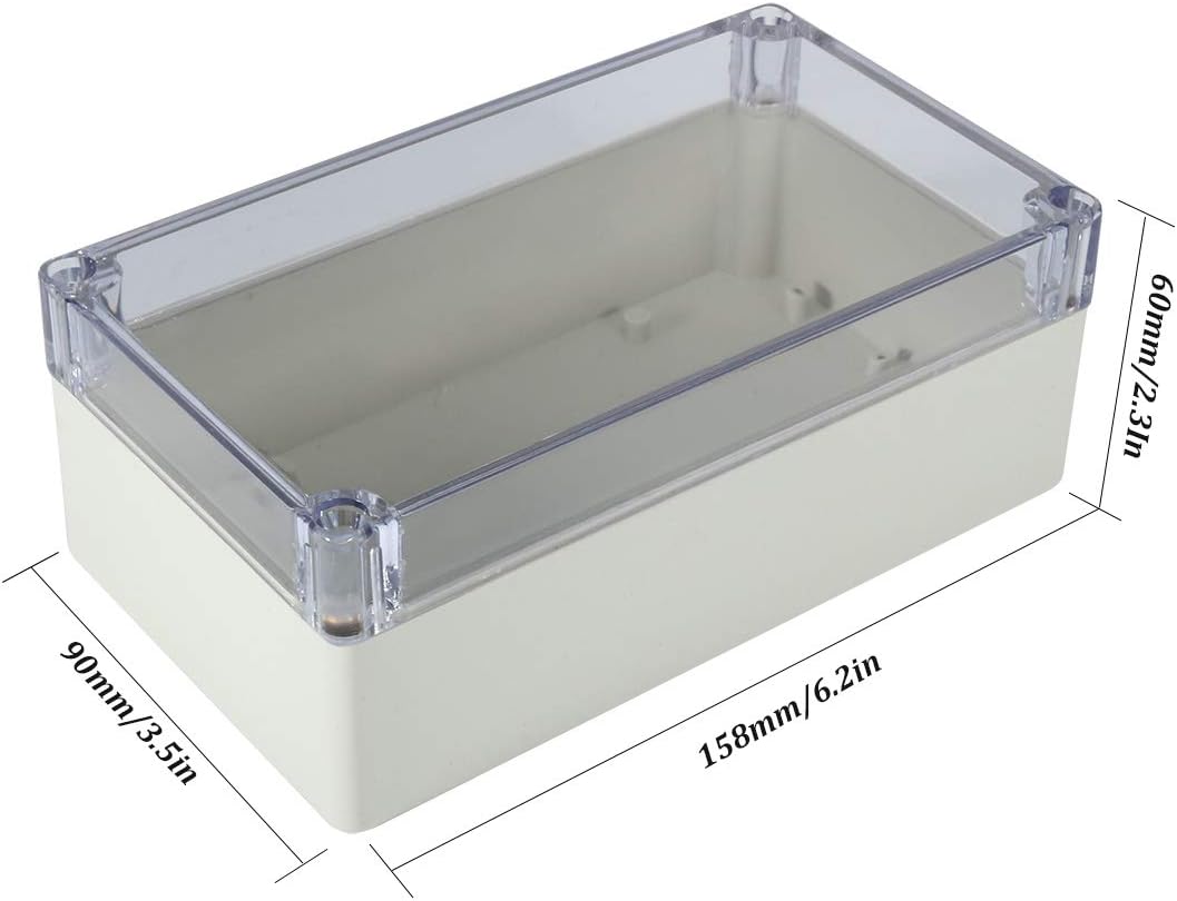 ABS Plastic IP65 Electrical Junction Box with Clear Cover T93953