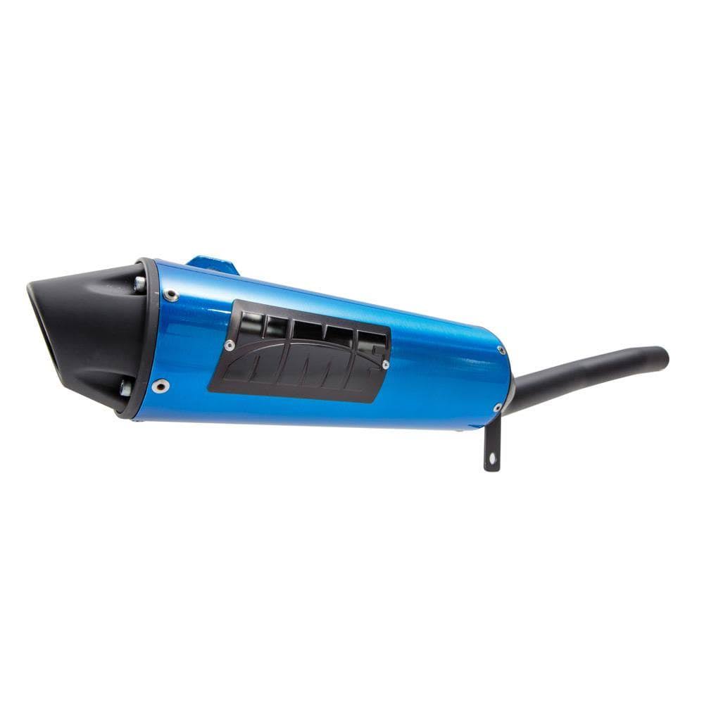 Brushed Slip on Exhaust with Turn-Down-Black End Cap D4473