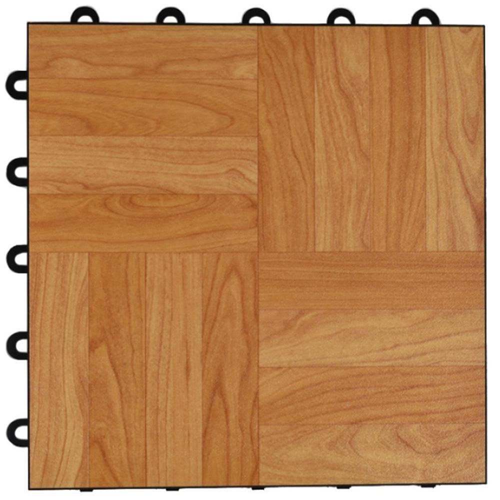 Light Oak Interlocking Vinyl Tile Portable Tap Dance Floor S698287
