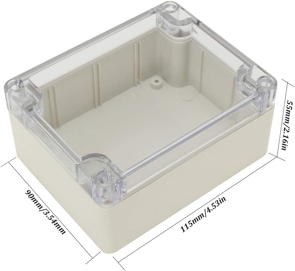 ABS Plastic IP65 Electrical Junction Box with Clear Cover T93953