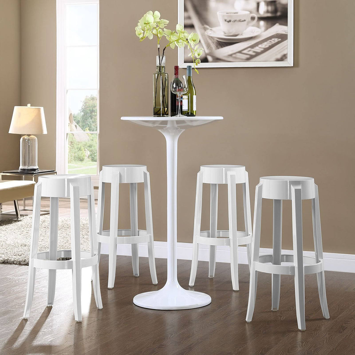 Blue Set of 4 Bar Stool C370