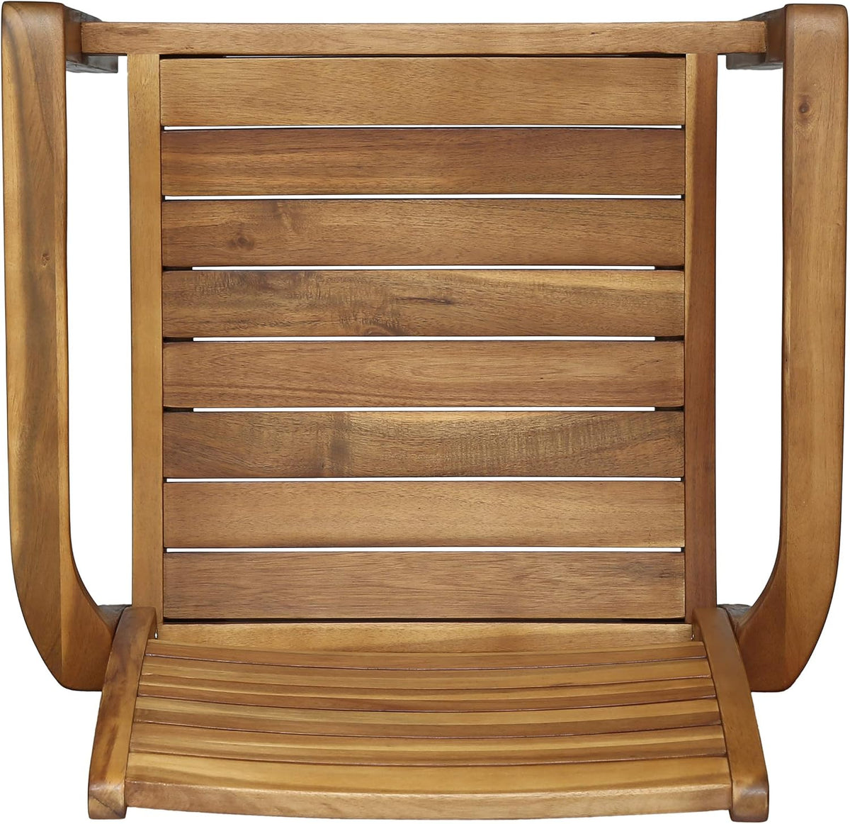 Acacia Wood Outdoor Dining Chairs Set of 2 U38895