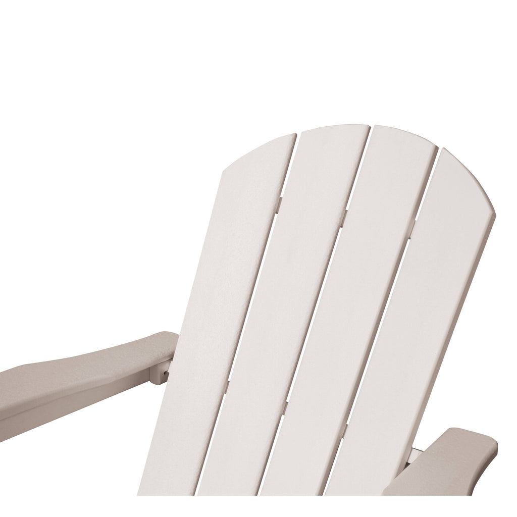 Grey Plastic Outdoor Patio Adirondack Chair V5390