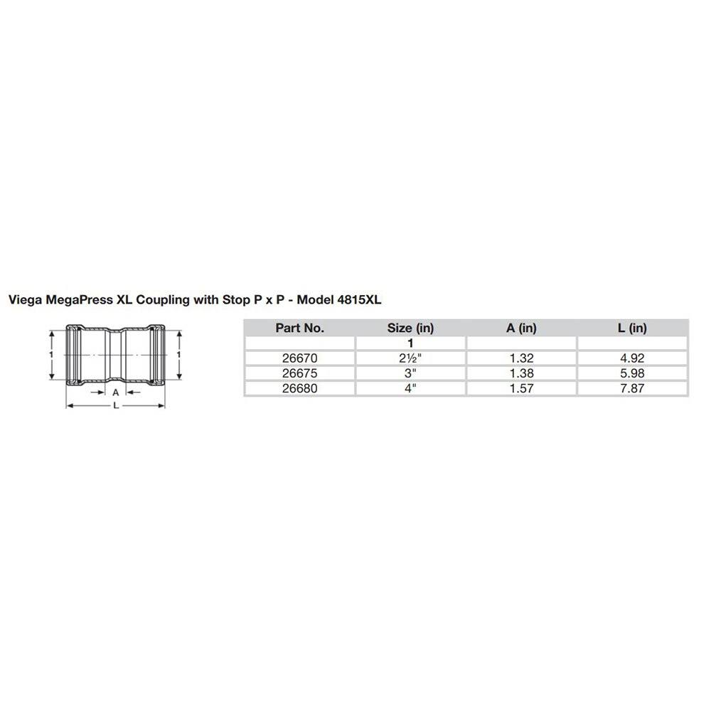 2-1/2x22 Carbon Steel Coupling with Stop Y71946