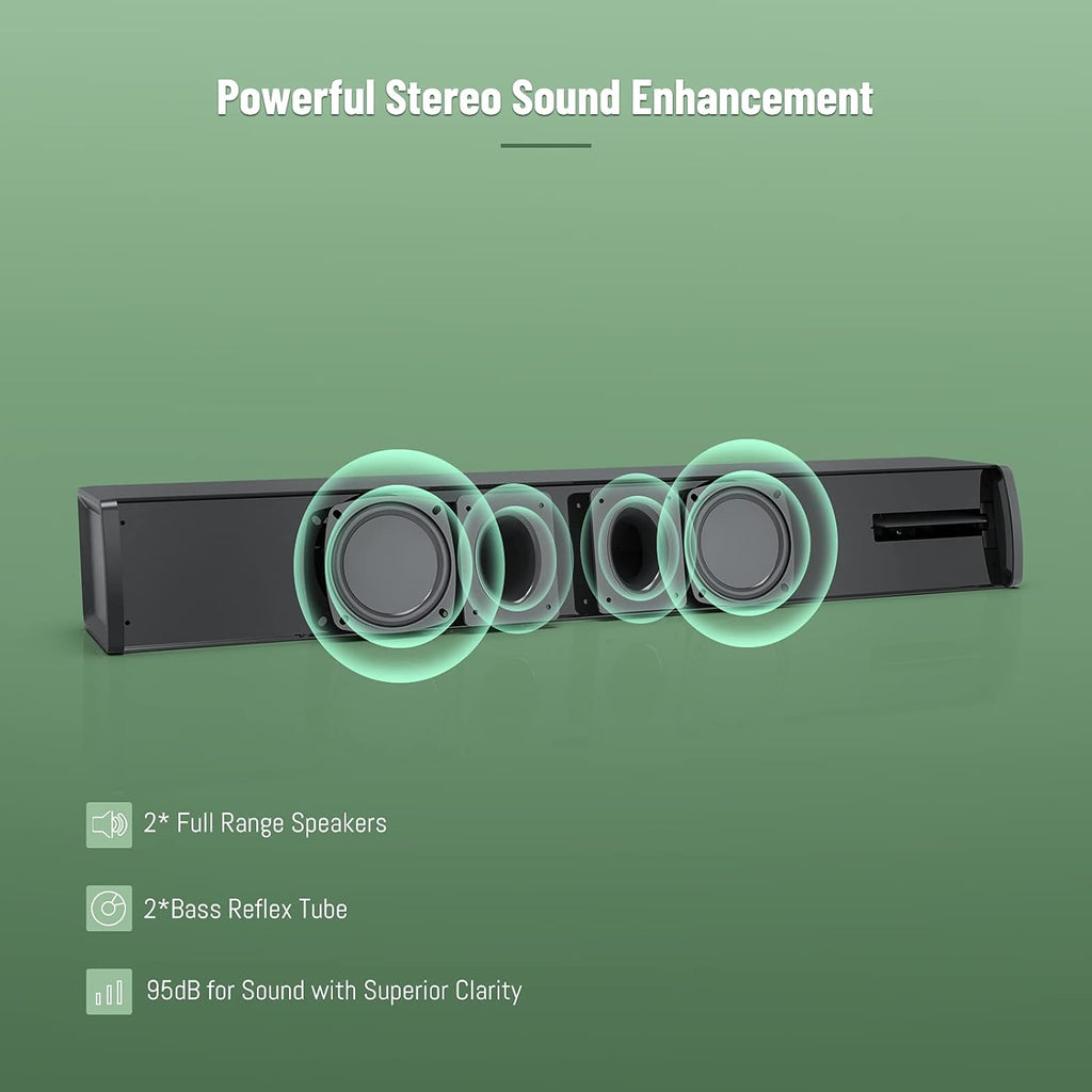 80 Watt Wired and Wireless Bluetooth 2.0 Channel Sound Bars Pack of 2 I9138