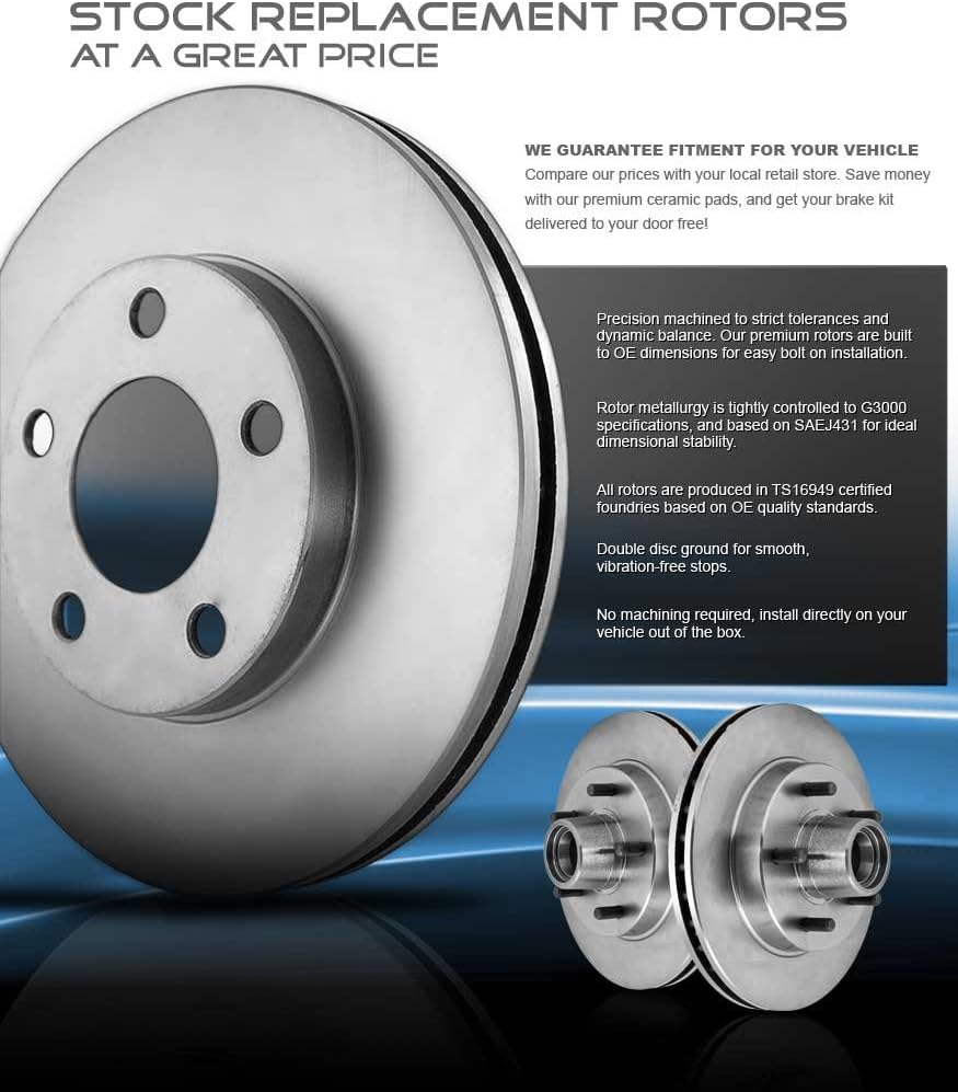 282 mm Brake Rotors Set Pack of 2 E3289