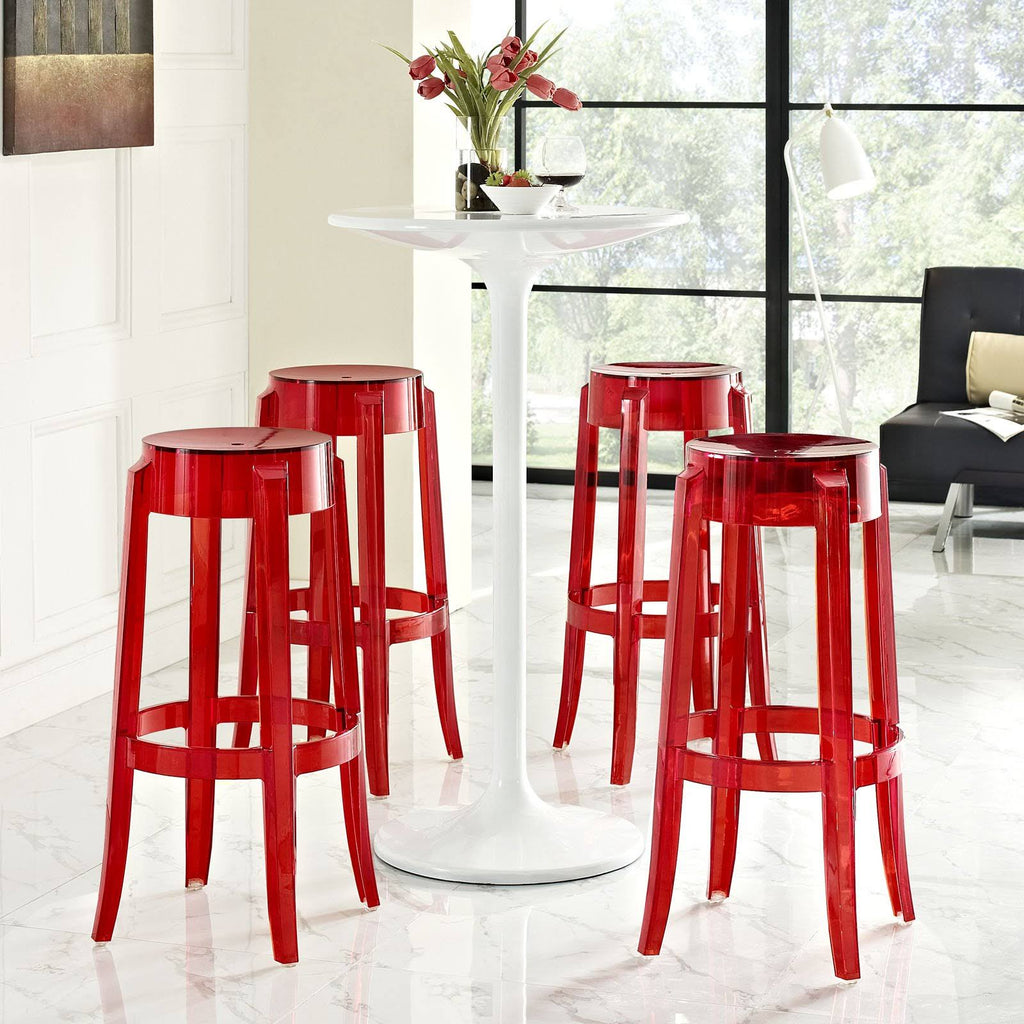 Blue Set of 4 Bar Stool C370