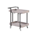 2 Shelf Serving Cart Antique Gray P292