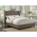 Queen Grey Upholstered Bed M5254