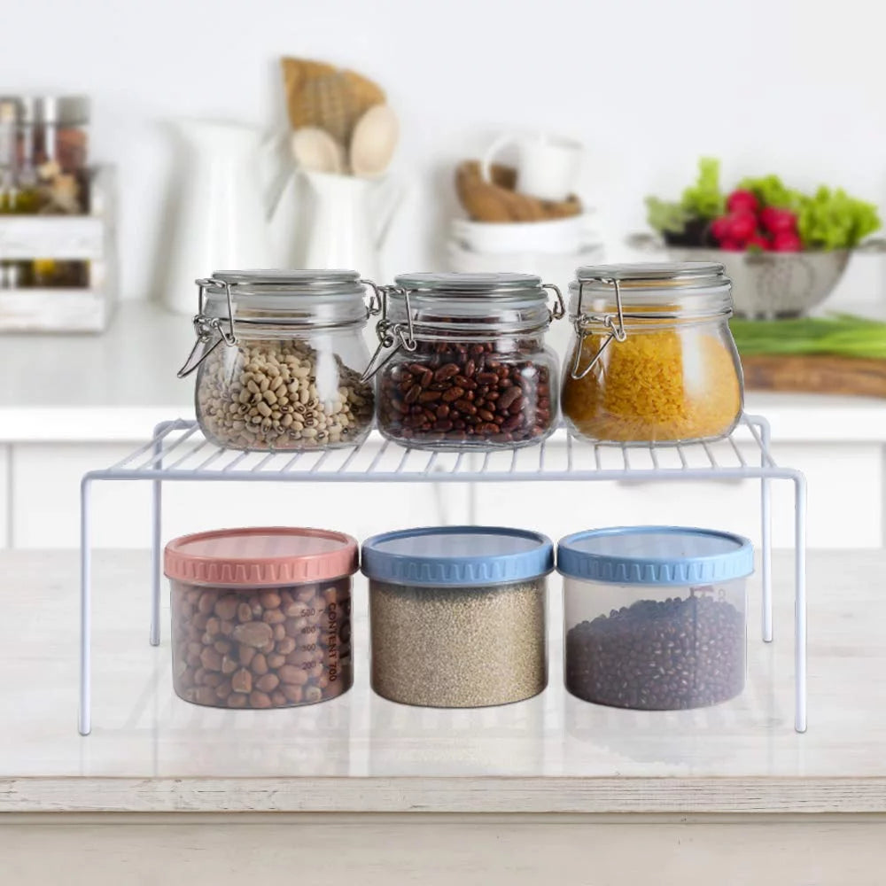 6 Pack Stainless Steel Storage Shelf Rack White L659