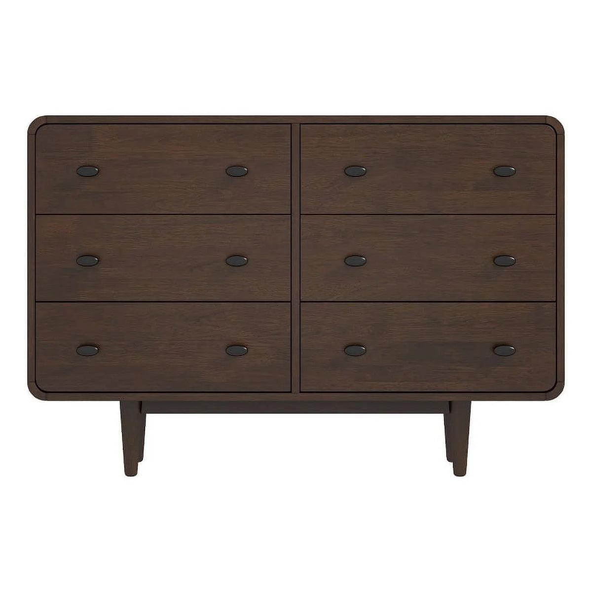 Brown 6 Drawer Solid Wood Dresser G95586