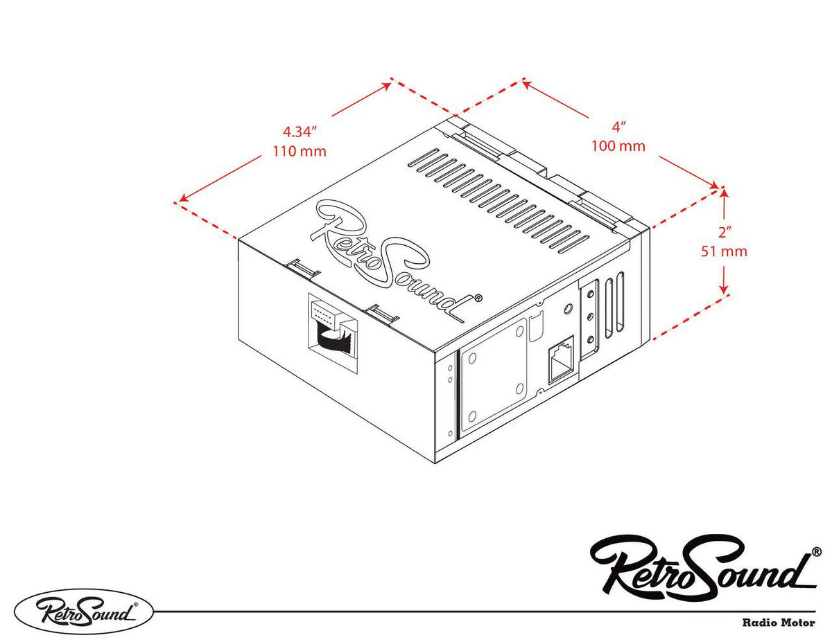 Compatible with 1974-78 Mercedes-Benz 230 Bluetooth AUX AM/FM B641