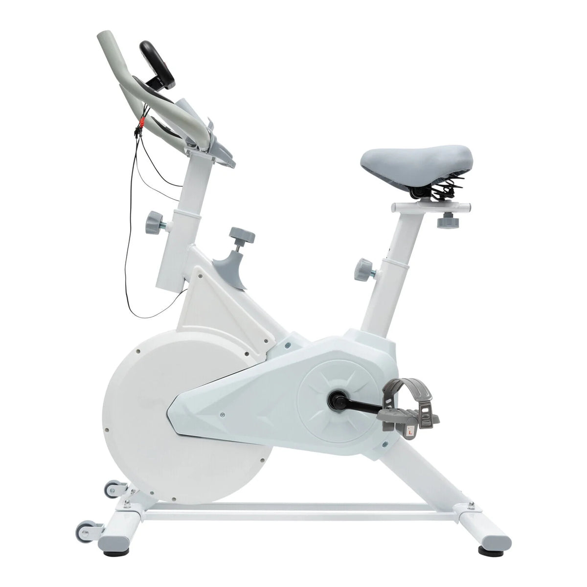 Indoor Cycling Exercise Bike White E989687