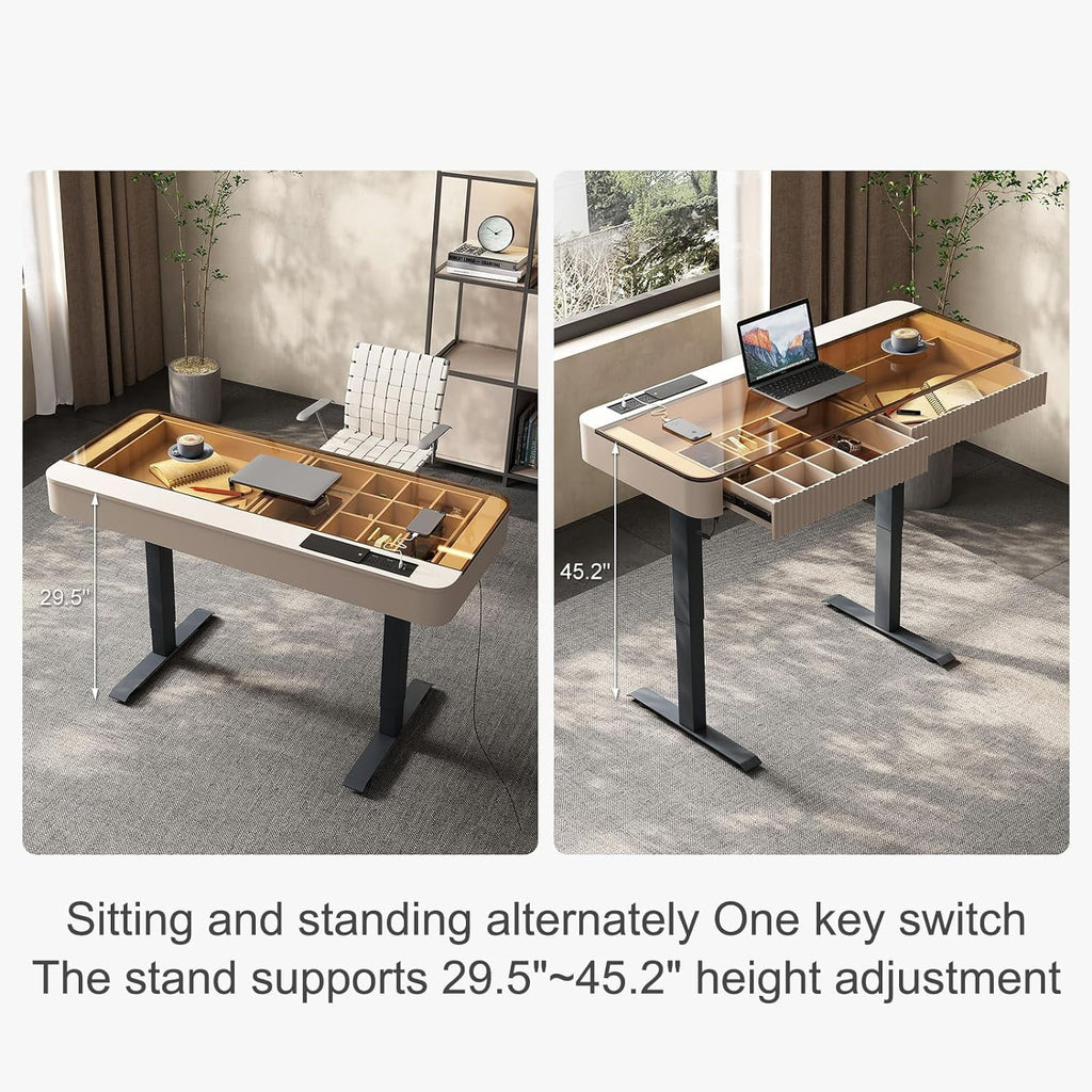 Electric Standing Desk with Drawer G863