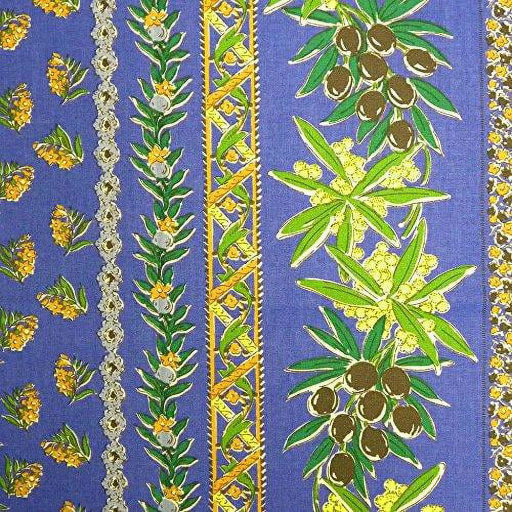 Blue Coated Cotton Tablecloth 60”x120” D448