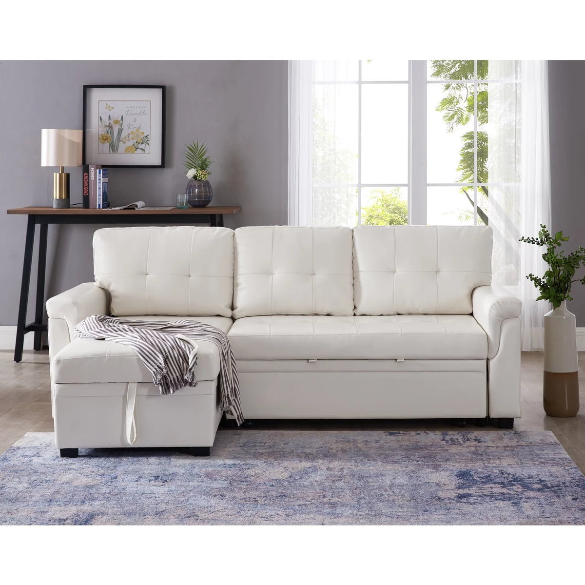 Reversible L-Shaped Sectional Sofa with Chaise L32385