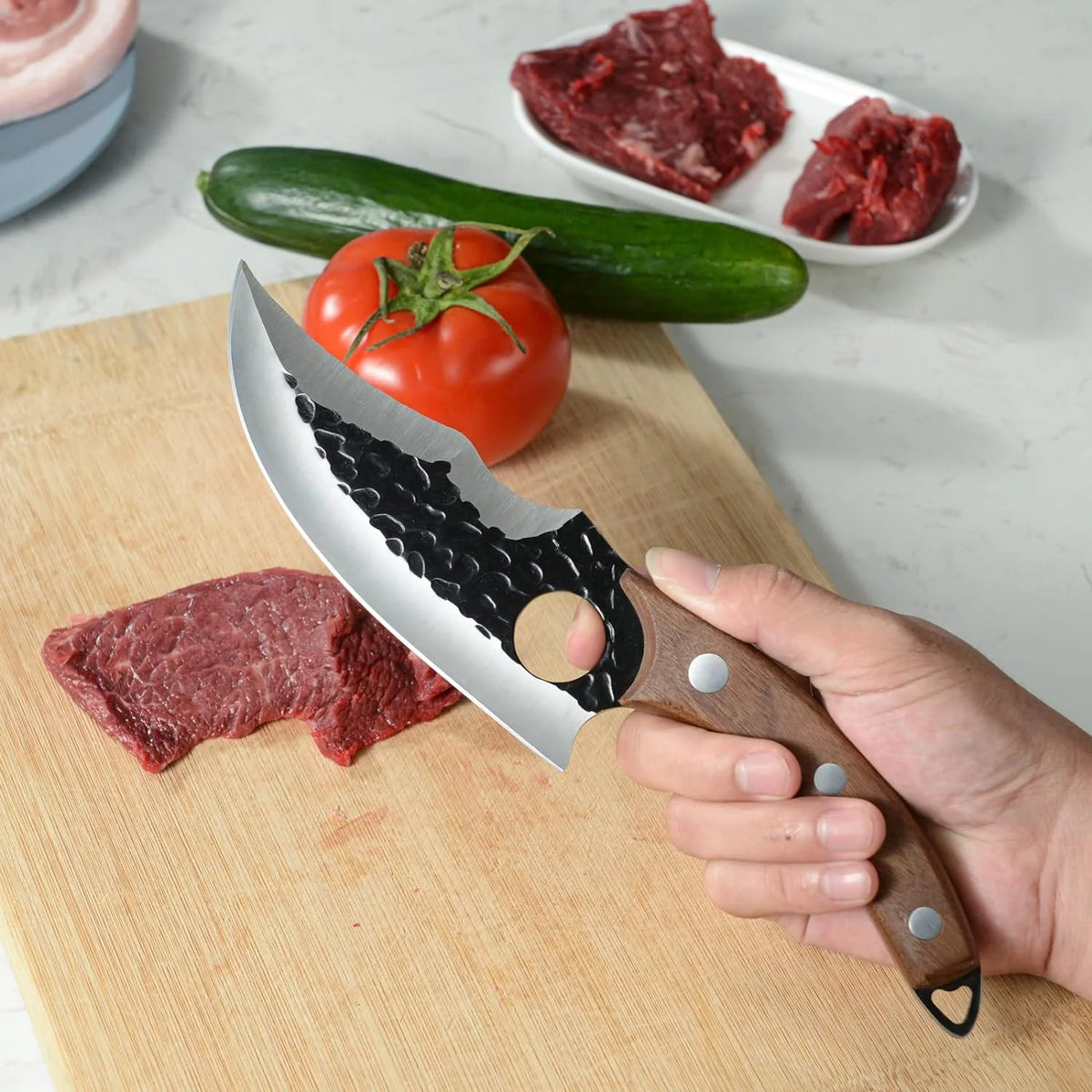 6" High Carbon Steel Viking Knife F766342