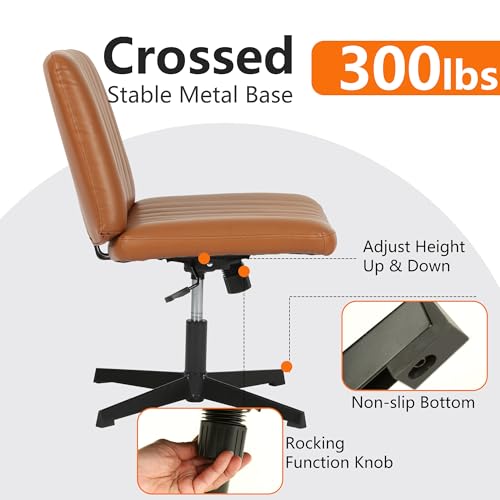Criss Cross Armless Swivel Desk Chair G675