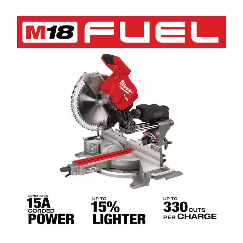 18V Lithium-Ion Brushless Cordless 12 in. Dual Bevel Sliding Compound Miter Saw A368061