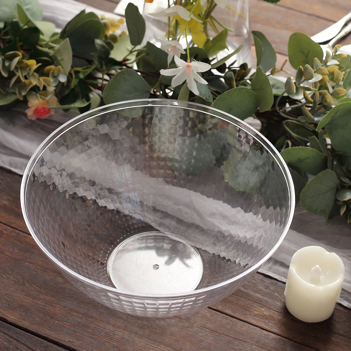Clear 2qt Disposable Plastic Punch Bowl E54690