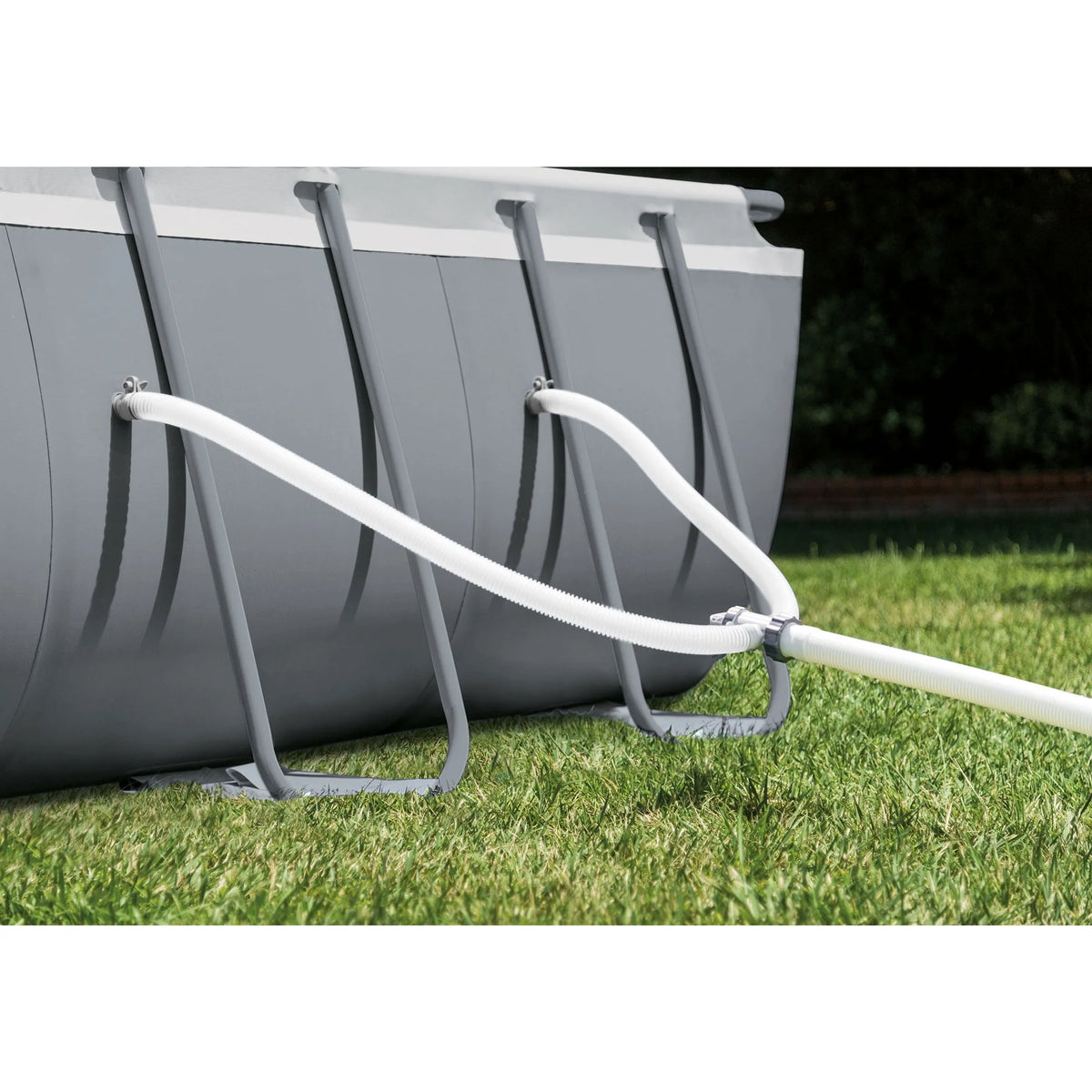 24' x 12' x 52 Rectangular Frame Swimming Pool with Pump B8056