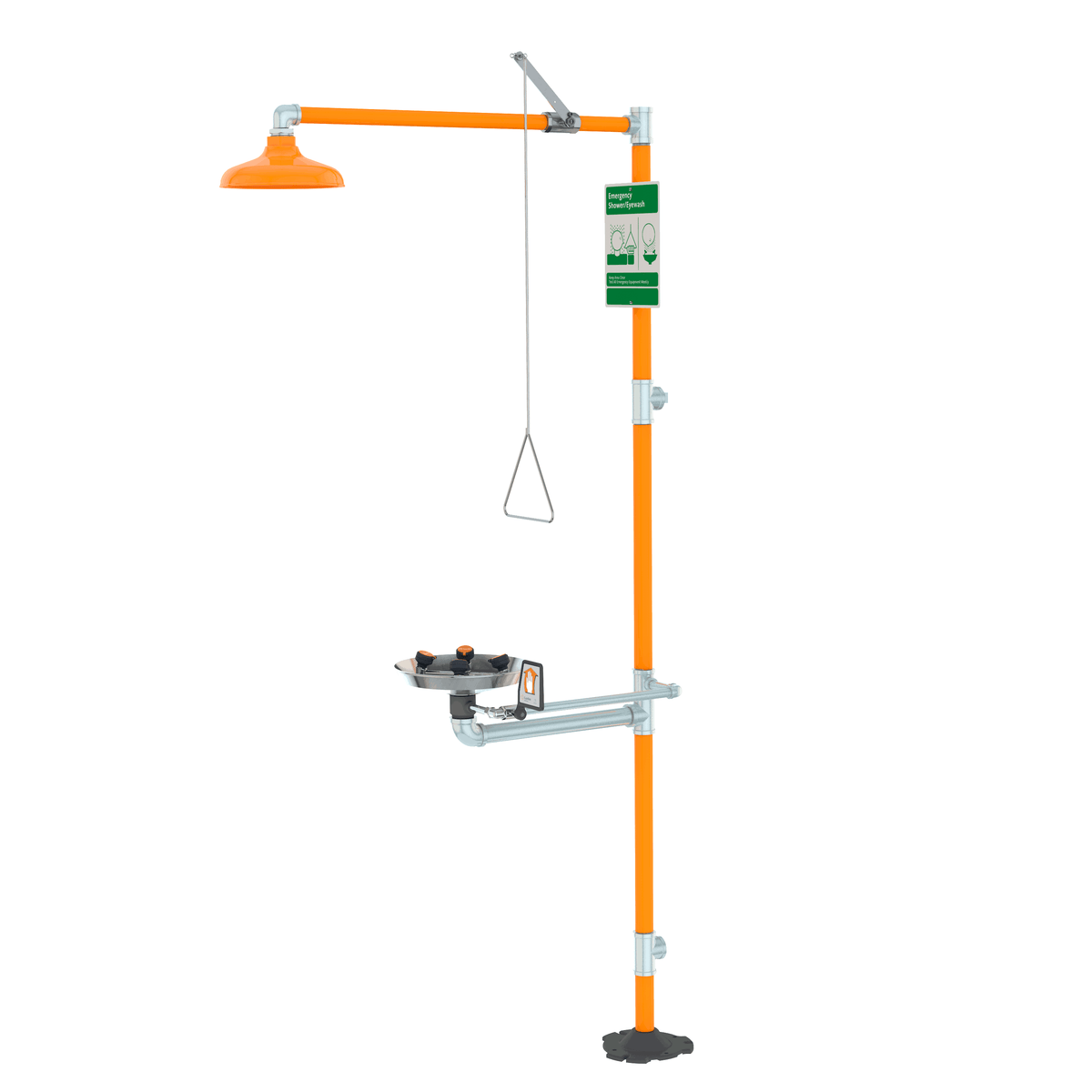 Barrier-Free Safety Station with Eye/Face Wash D885
