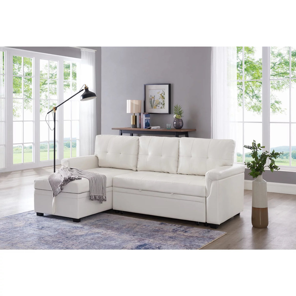 Reversible L-Shaped Sectional Sofa with Chaise L32385