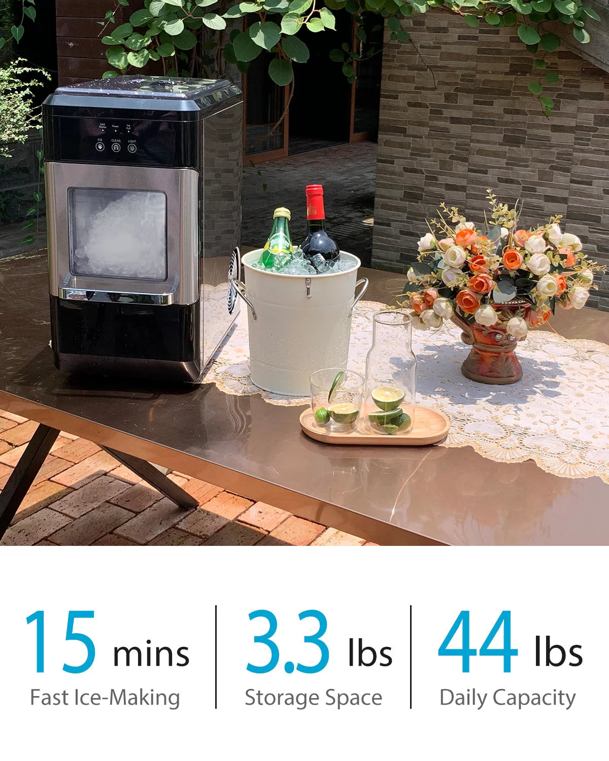 Countertop 44lb Nugget Ice Maker T40169