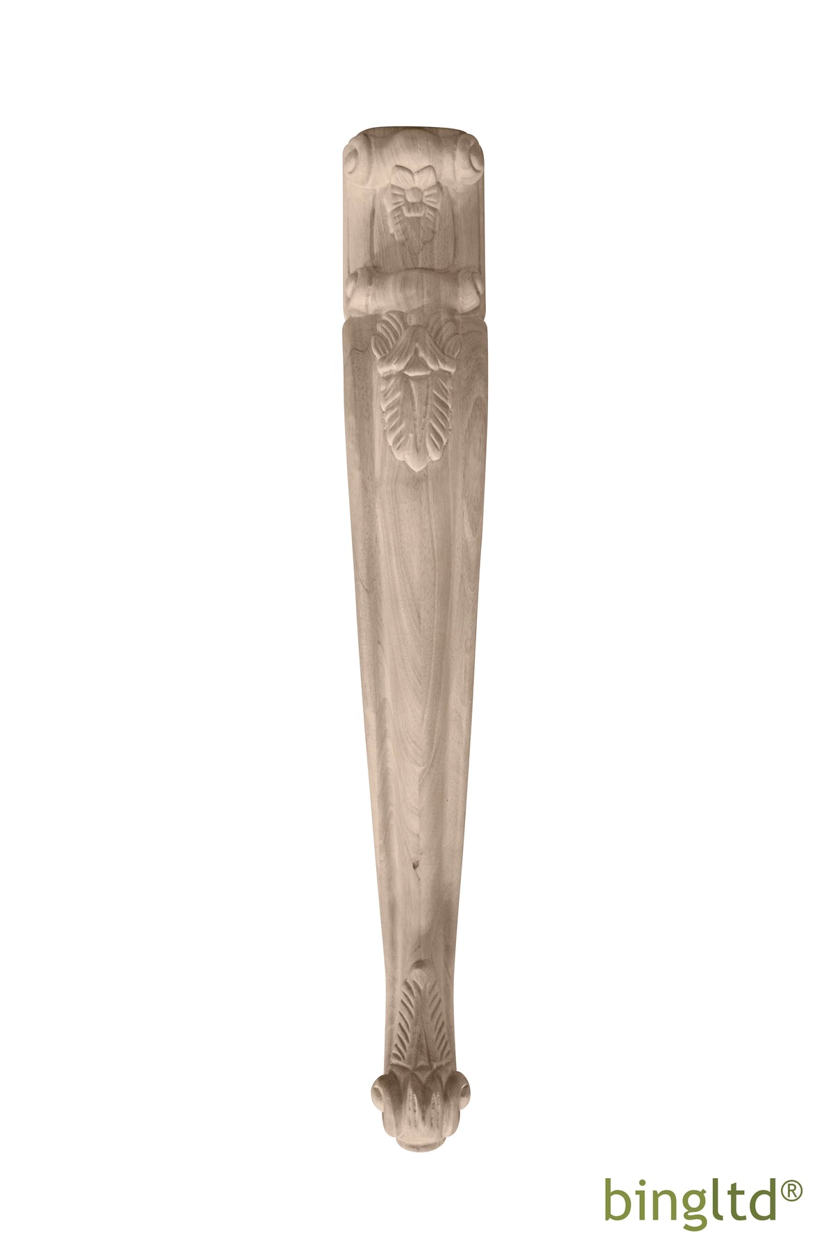 Unfinished Rubberwood Dining Table Leg 1 PC U93218