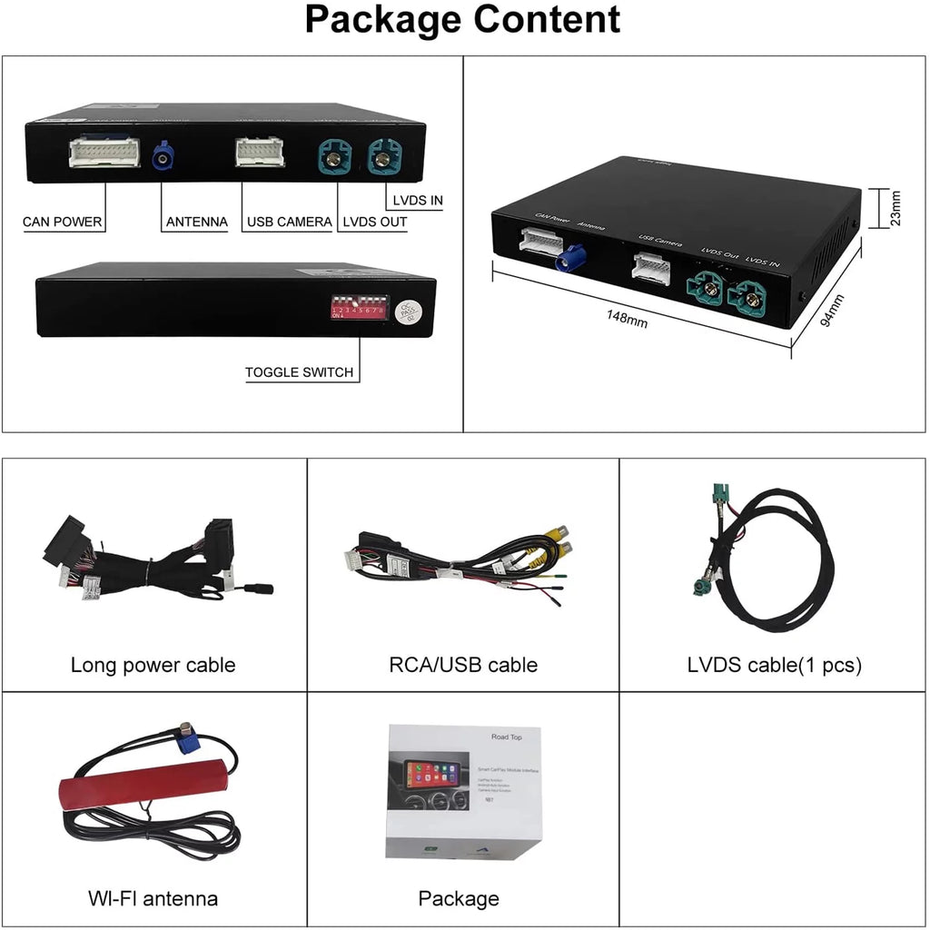 Wireless Carplay Retrofit Kit Decoder for BMW Mini Cooper J334369