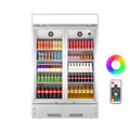 38'' 17.1 Cu.Ft Upright Beverage Display Refrigerator with 2 Glass Doors V8174