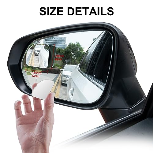 2" Round Frameless Convex Blind Spot Mirror, Pack of 2 V220225