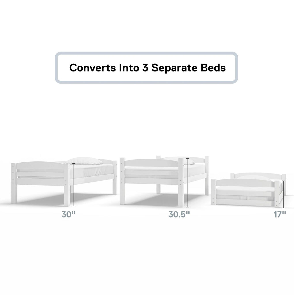 Twin Over Twin Over Twin Convertible Bunk Bed G713206